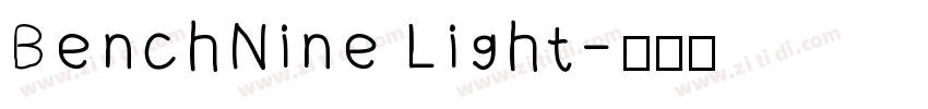 BenchNine Light字体转换
